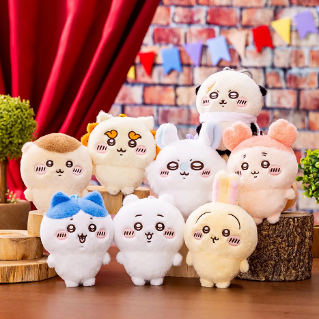 現貨-Chiikawa Park限定 毛毛膠匙扣公仔-