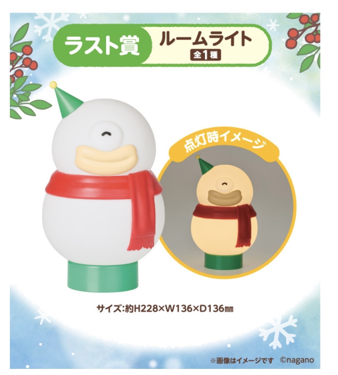 現貨-Chiikawa 2025年聖誕一番賞- last賞 尾賞 Ode雪人燈