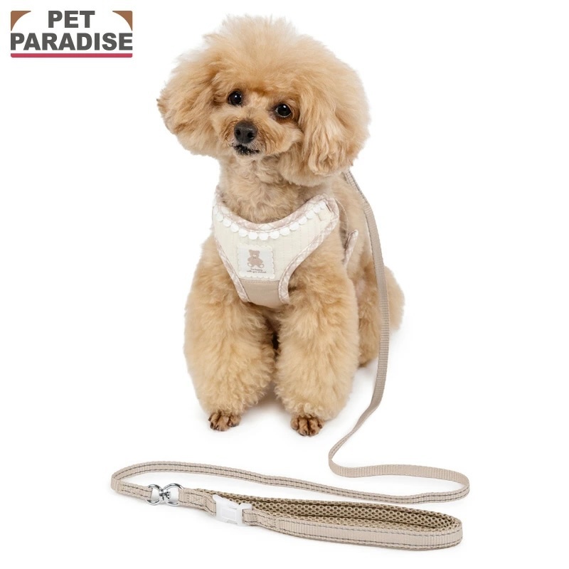 【Pet Paradise】Bear Check Harness with Lead <342-41721>