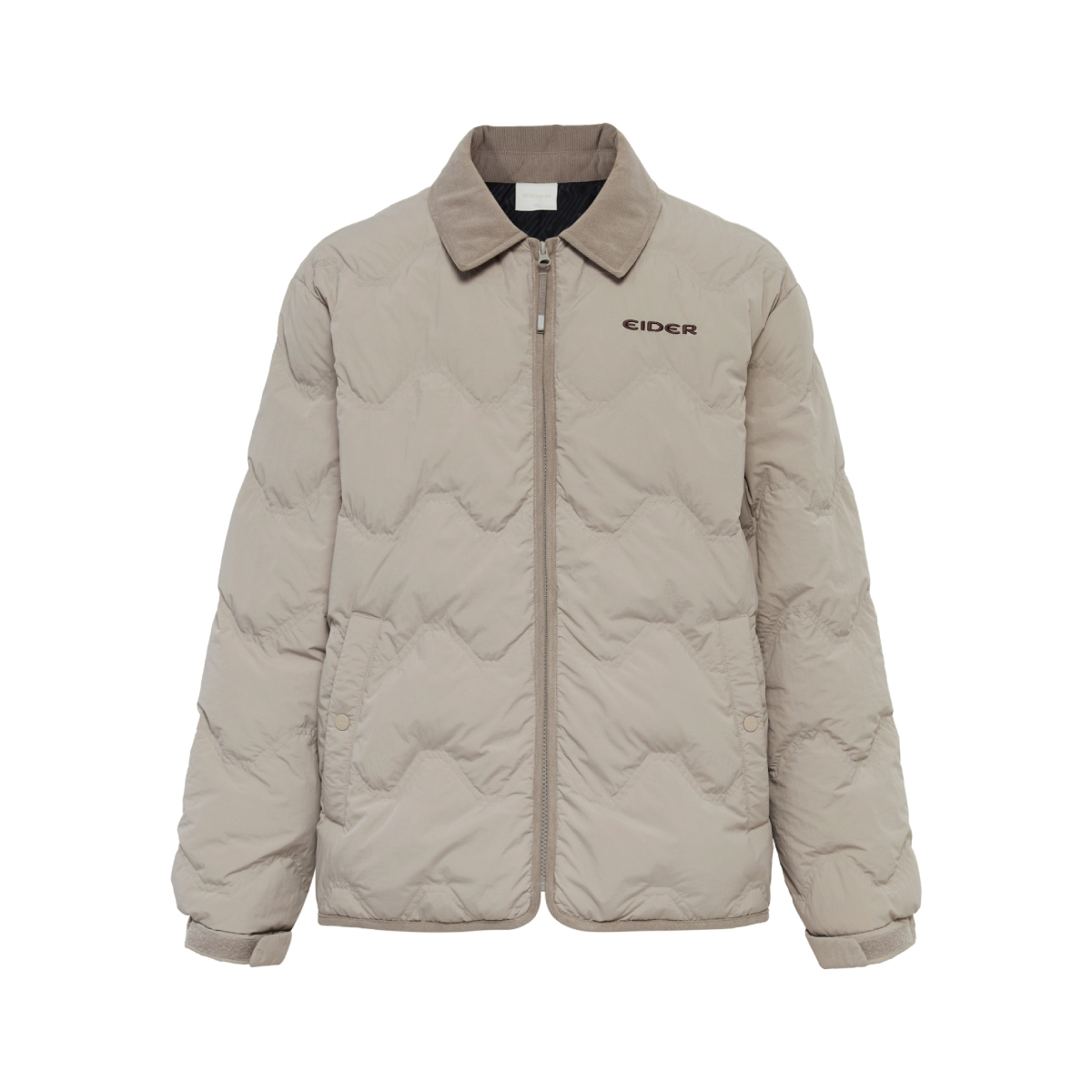 【EIDER】男Thermolock襯衫式鵝絨外套/25EDMW25555-[灰駝]