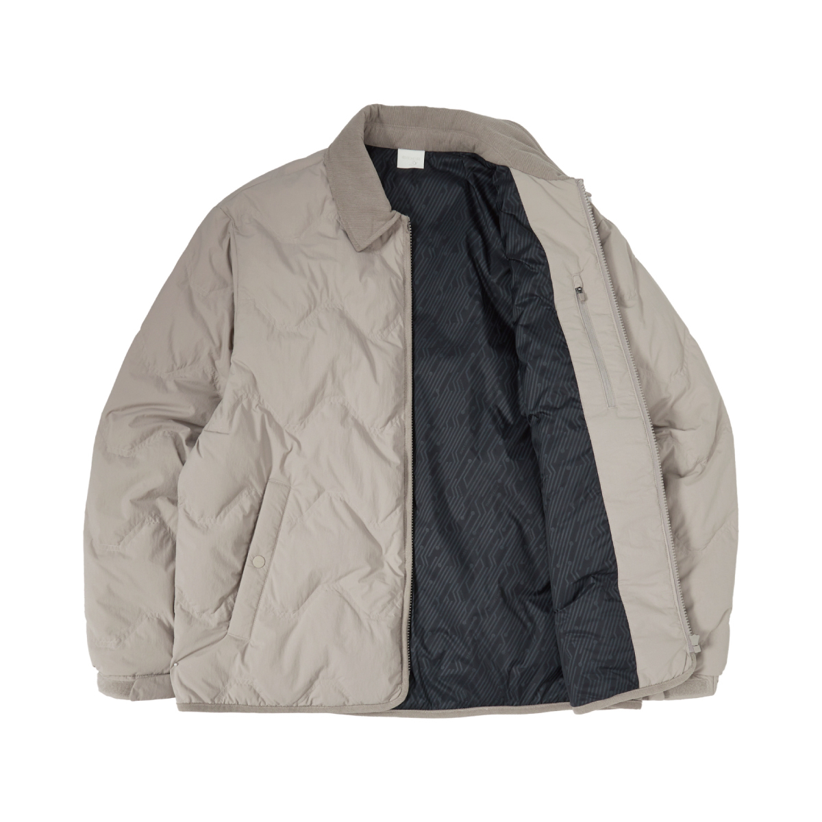 【EIDER】男Thermolock襯衫式鵝絨外套/25EDMW25555-[灰駝]