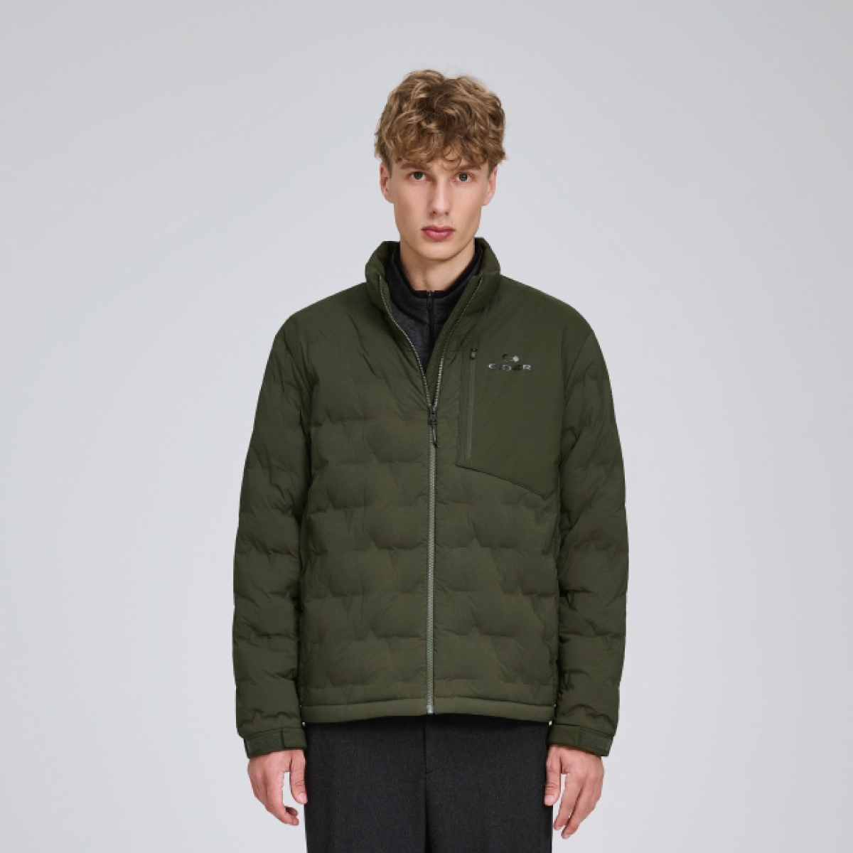 【EIDER】男保暖鵝絨立領外套/25EDMW25511-[綠、橘、黑]