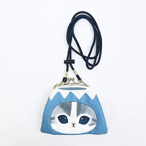 Mofusand Mt. Fuji Cat Face Clasp Pouch Coin Case Samenyan