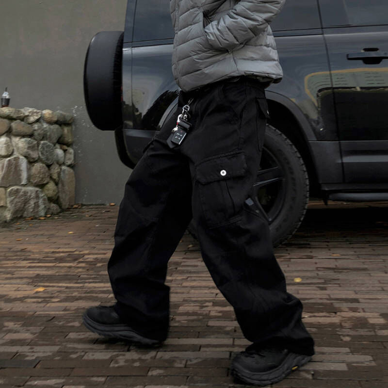 韓系冬季Cleanfit顯腿長，重磅直筒牛仔工作褲