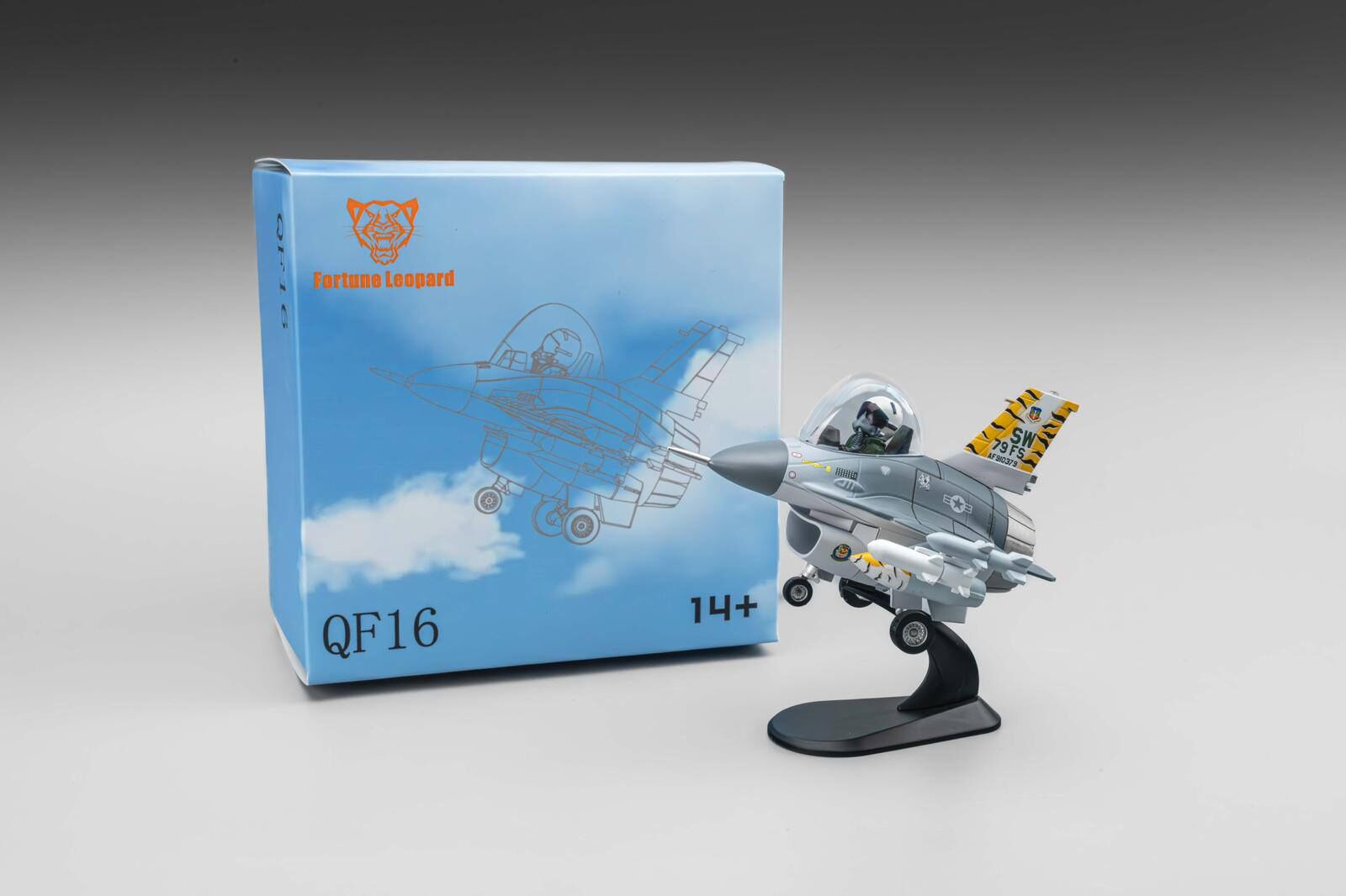 鐵流Q版 美國空軍 F-16C 2005年美洲虎會 含有底座