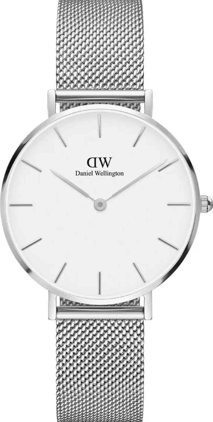 萬年鐘錶 - DW - Daniel Wellington  經典簡約白色面盤米蘭錶帶女錶 DW00100164 錶徑 : 32mm
