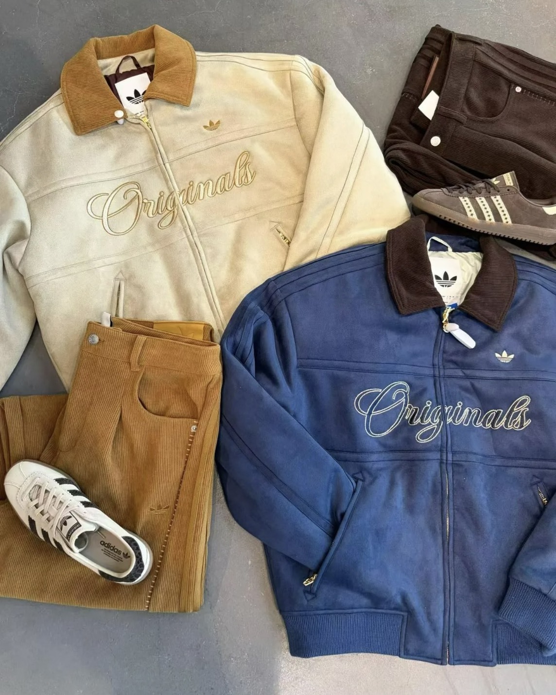 Adidas OG CRAFTED 燈芯絨翻領外套