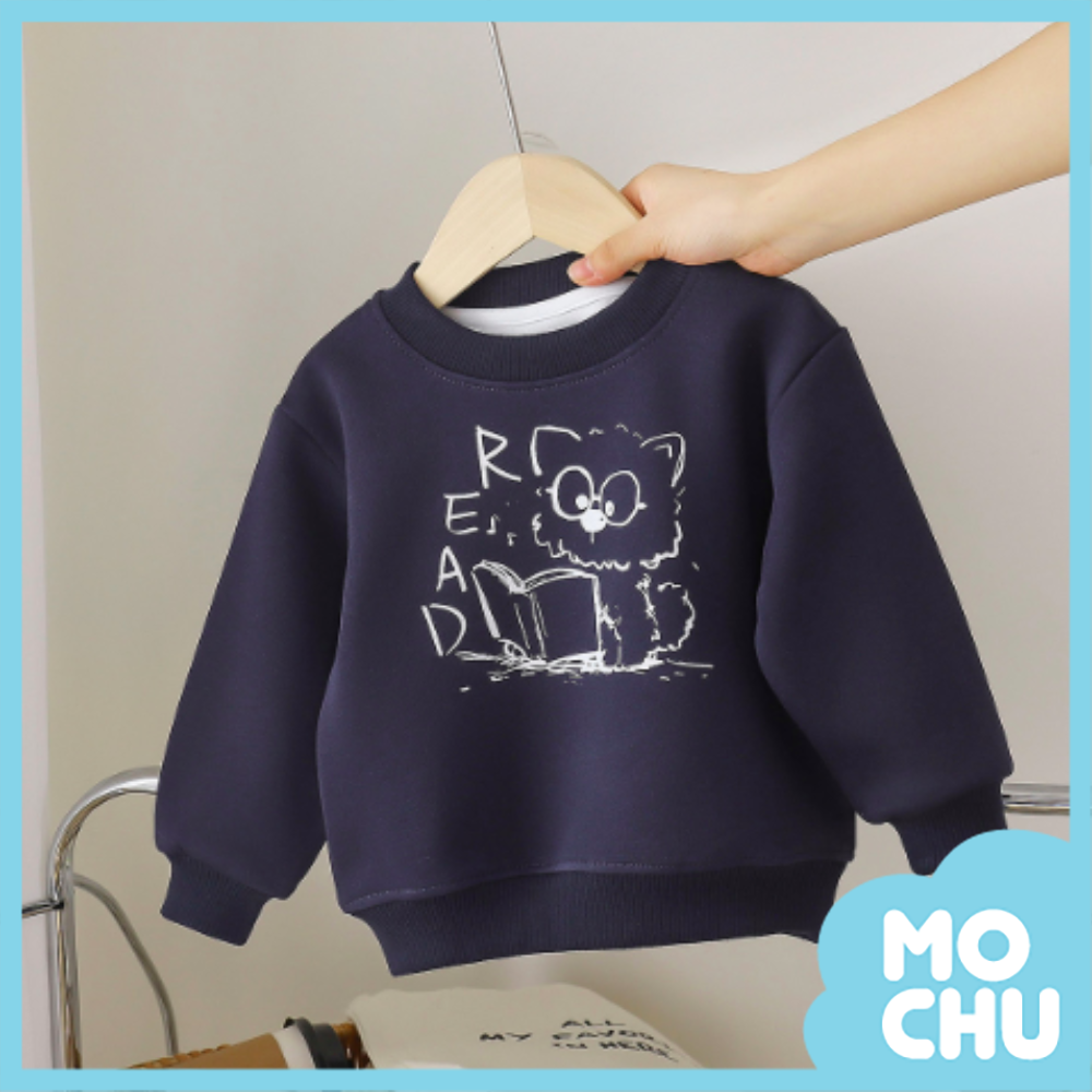 狐狸狗唸書中長袖上衣