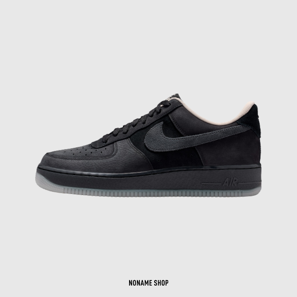 NIKE AIR FORCE 1 07 LV8 麂皮 復古 黑灰 (男款)