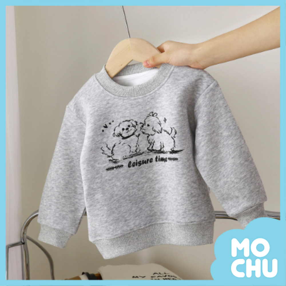 小狗愛玩耍長袖上衣