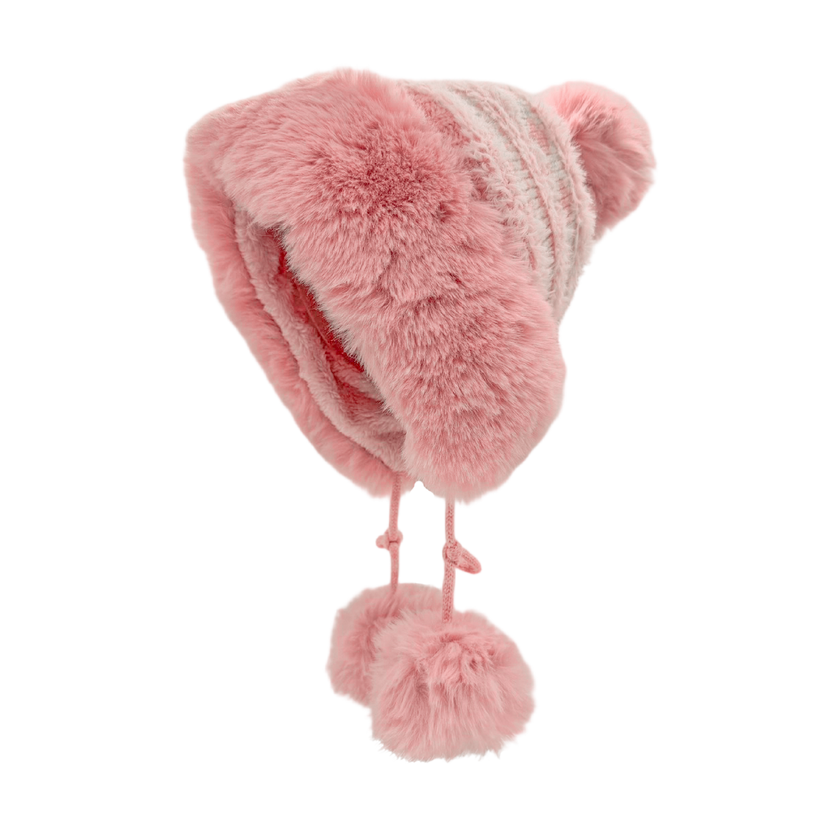 毛球雪花保暖絨毛帽 女款 (3色) 41CBS16013B