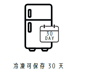 冷凍保存30天說明
