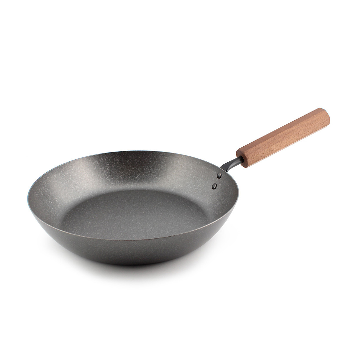 日本田邊金具 24cm單柄窒化鐵煎鍋 -WK-TN-5212