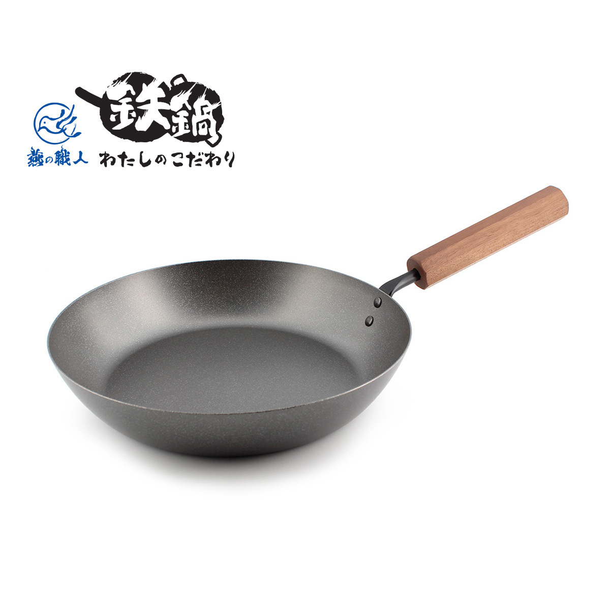 日本田邊金具 24cm單柄窒化鐵煎鍋 -WK-TN-5212