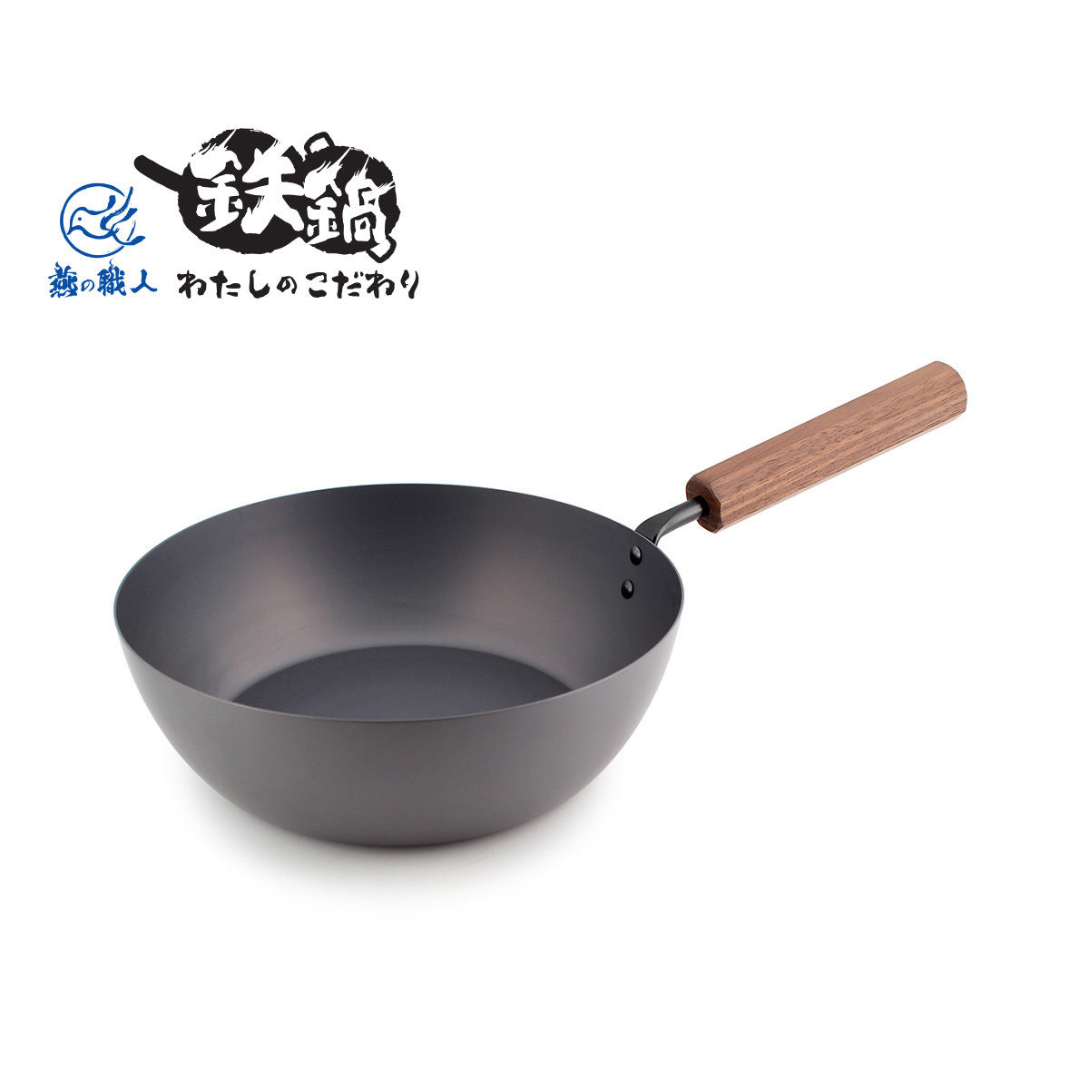 日本田邊金具 24cm單柄窒化鐵深型煎鍋 -WK-TN-5236