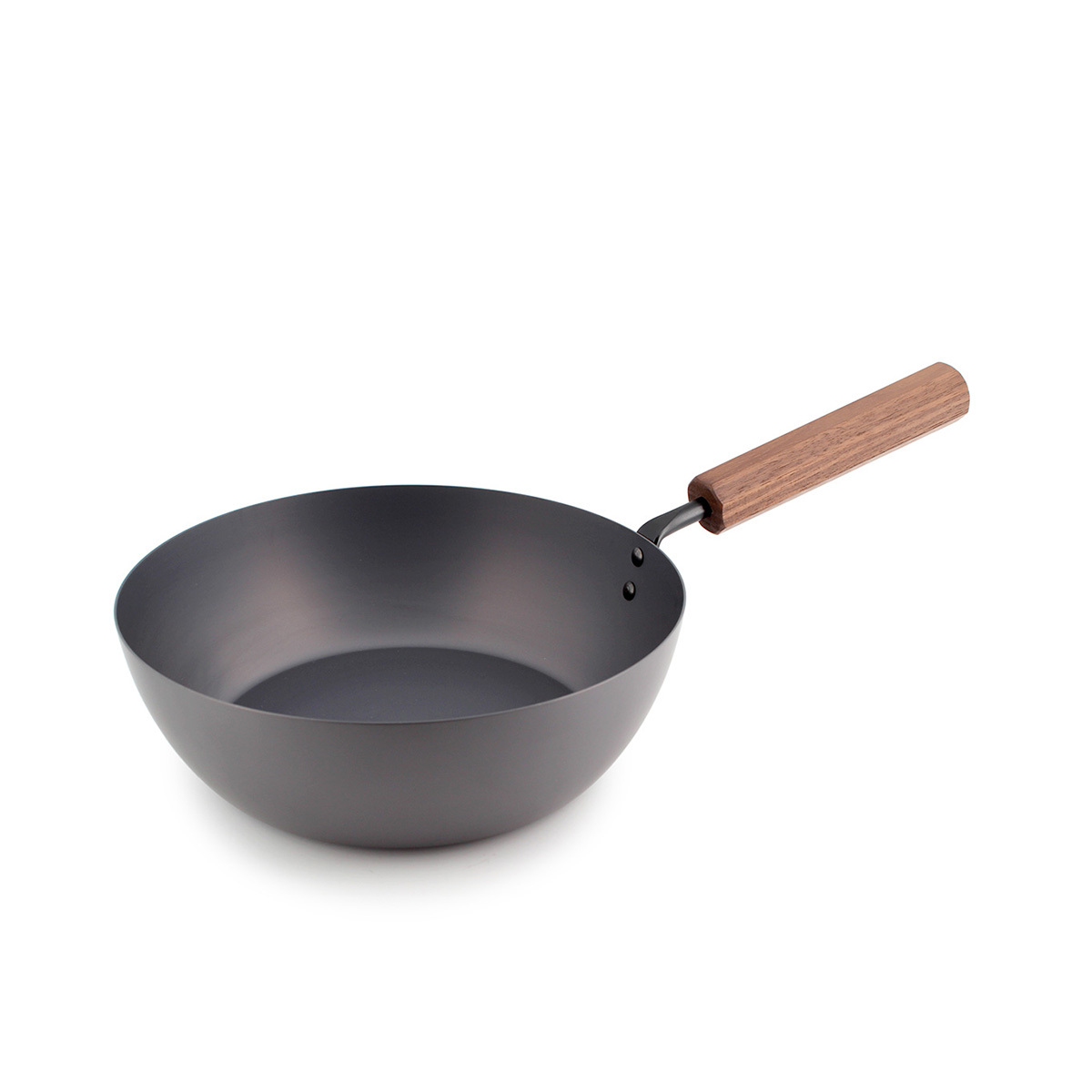 日本田邊金具 24cm單柄窒化鐵深型煎鍋 -WK-TN-5236