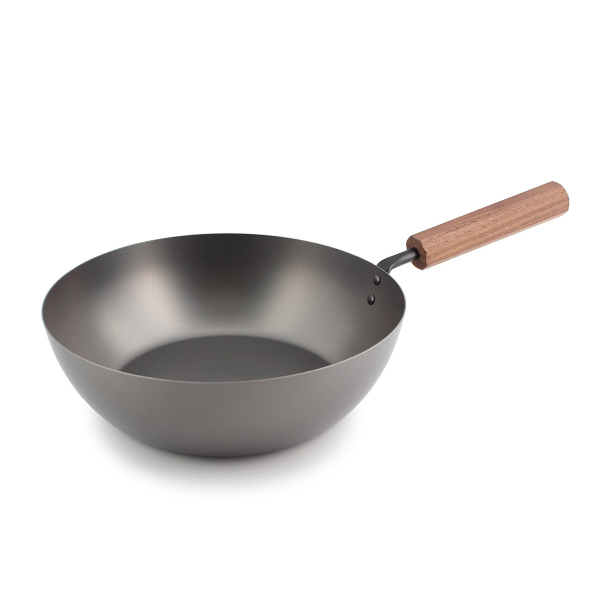 日本田邊金具 26cm單柄窒化鐵深型煎鍋 -WK-TN-5489