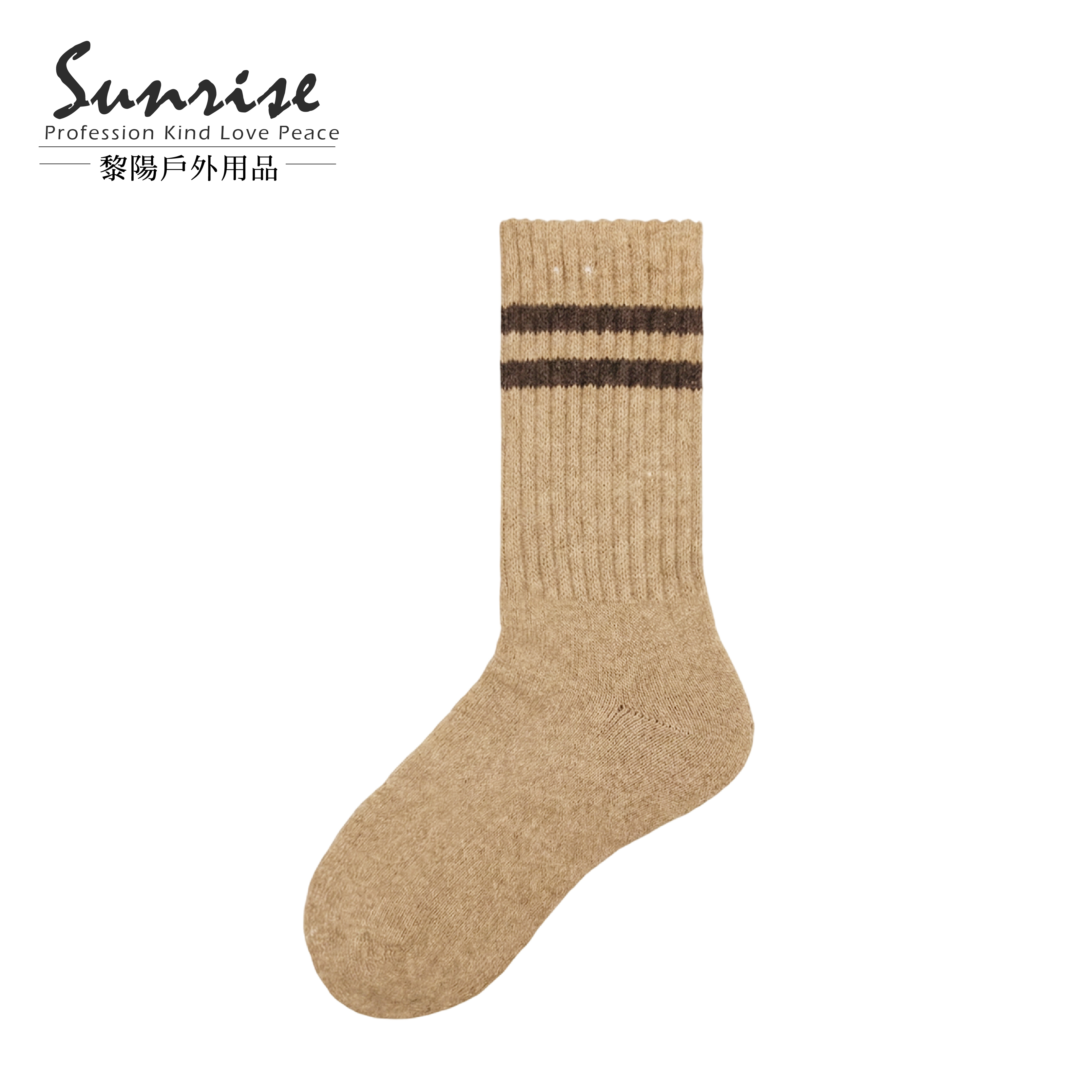 條紋加厚中筒羊毛襪 (5色) 44KK2021