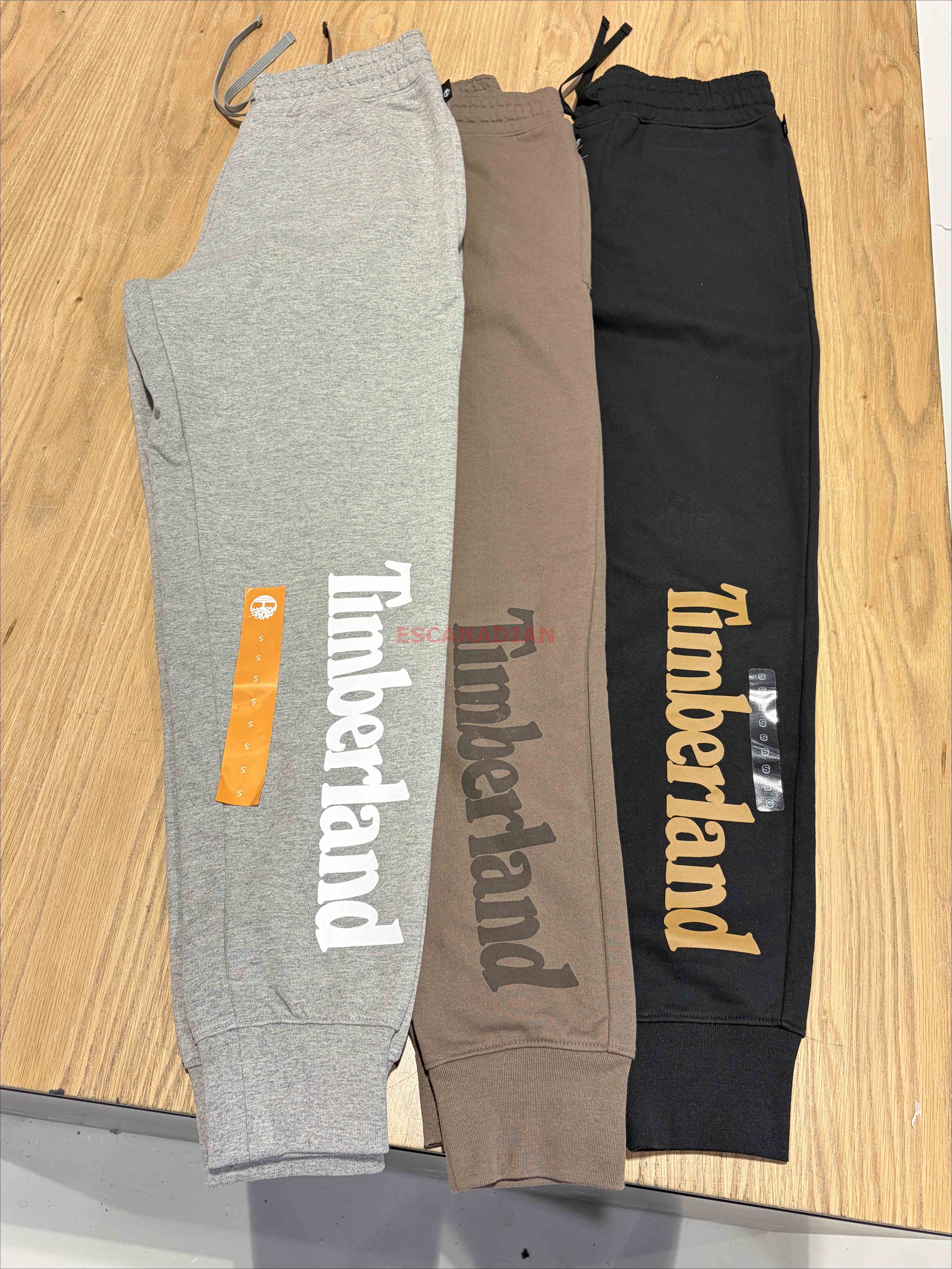 Timberland 大人 經典字樣 刷毛 縮口 棉褲 (2色)