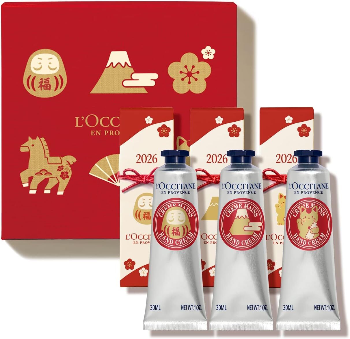【預購】J0106602 L'OCCITANE 2026年新年禮盒  護手霜三件組