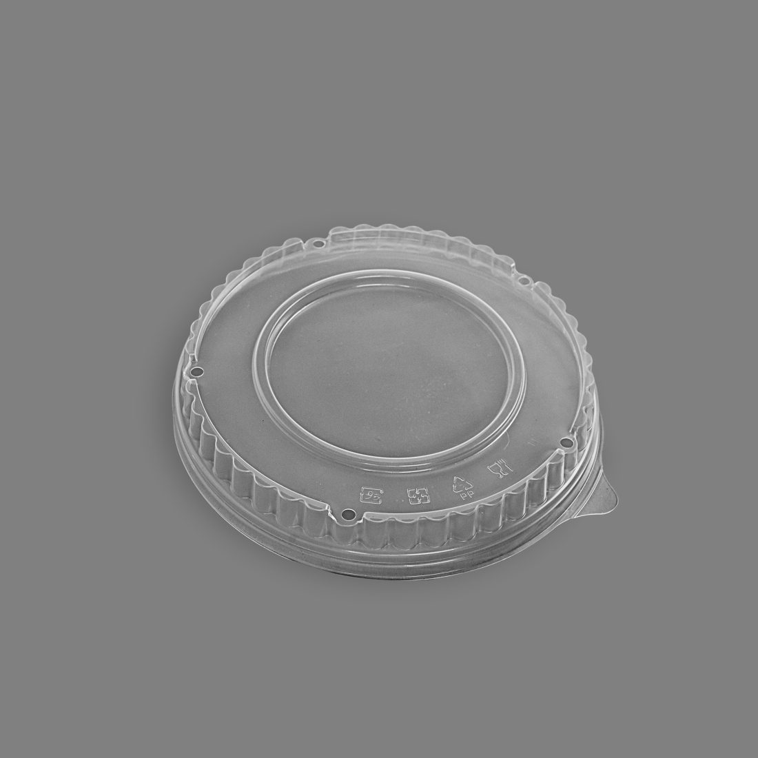 PP圓便當盒霧面凸蓋CT 165口徑