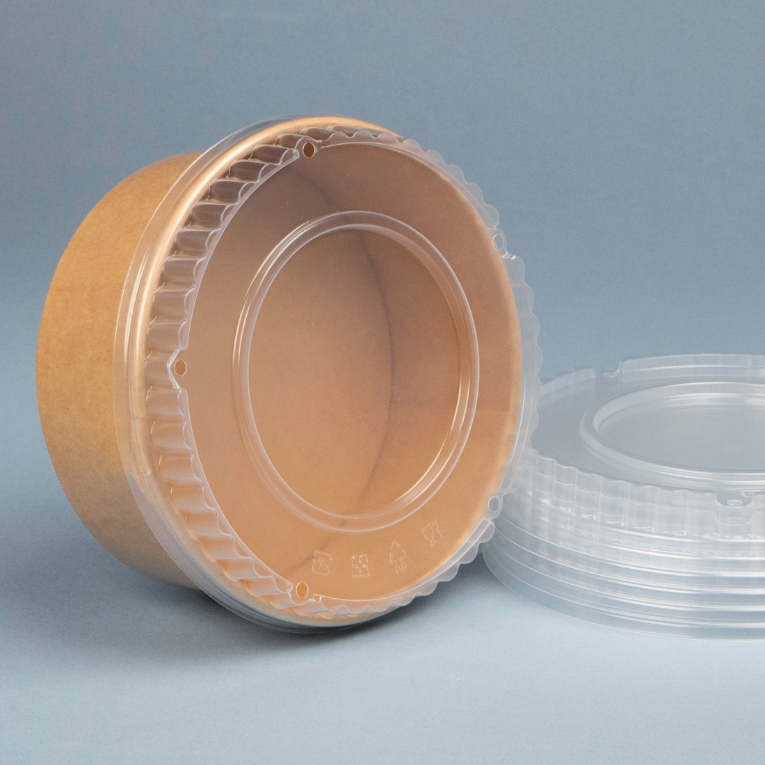 PP圓便當盒霧面凸蓋CT 165口徑