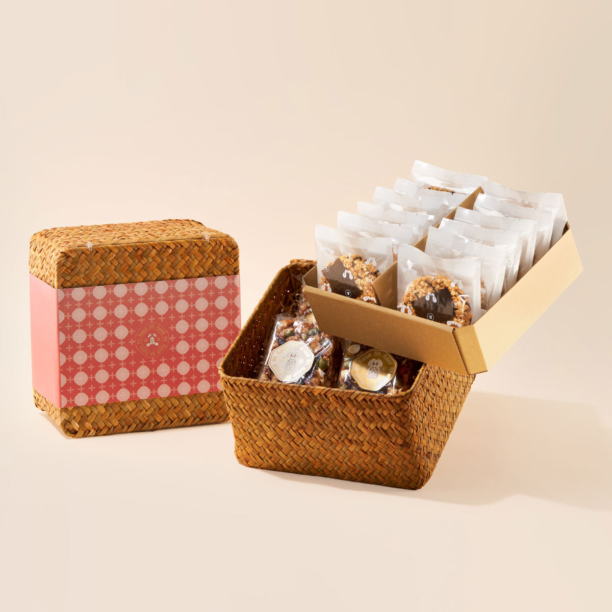 【BK.Rabbit】經典雙拼藤編籃