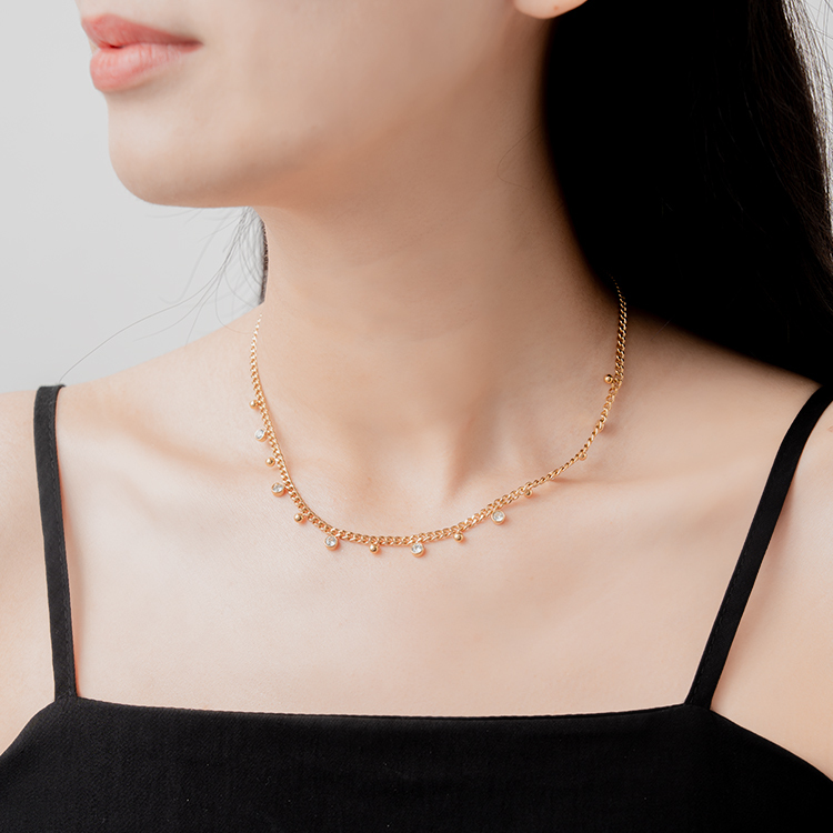 miramira微光｜單鍊多墜項鍊B1595-金20074