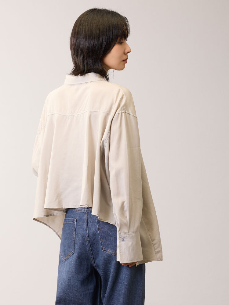 OH!HER 極簡俐落寬鬆襯衫（100%萊賽爾）