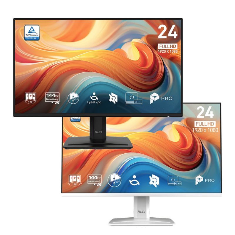 MSI 微星 PRO MP243 E14 24型 IPS 144Hz 平面美型商用螢幕 黑色/白色