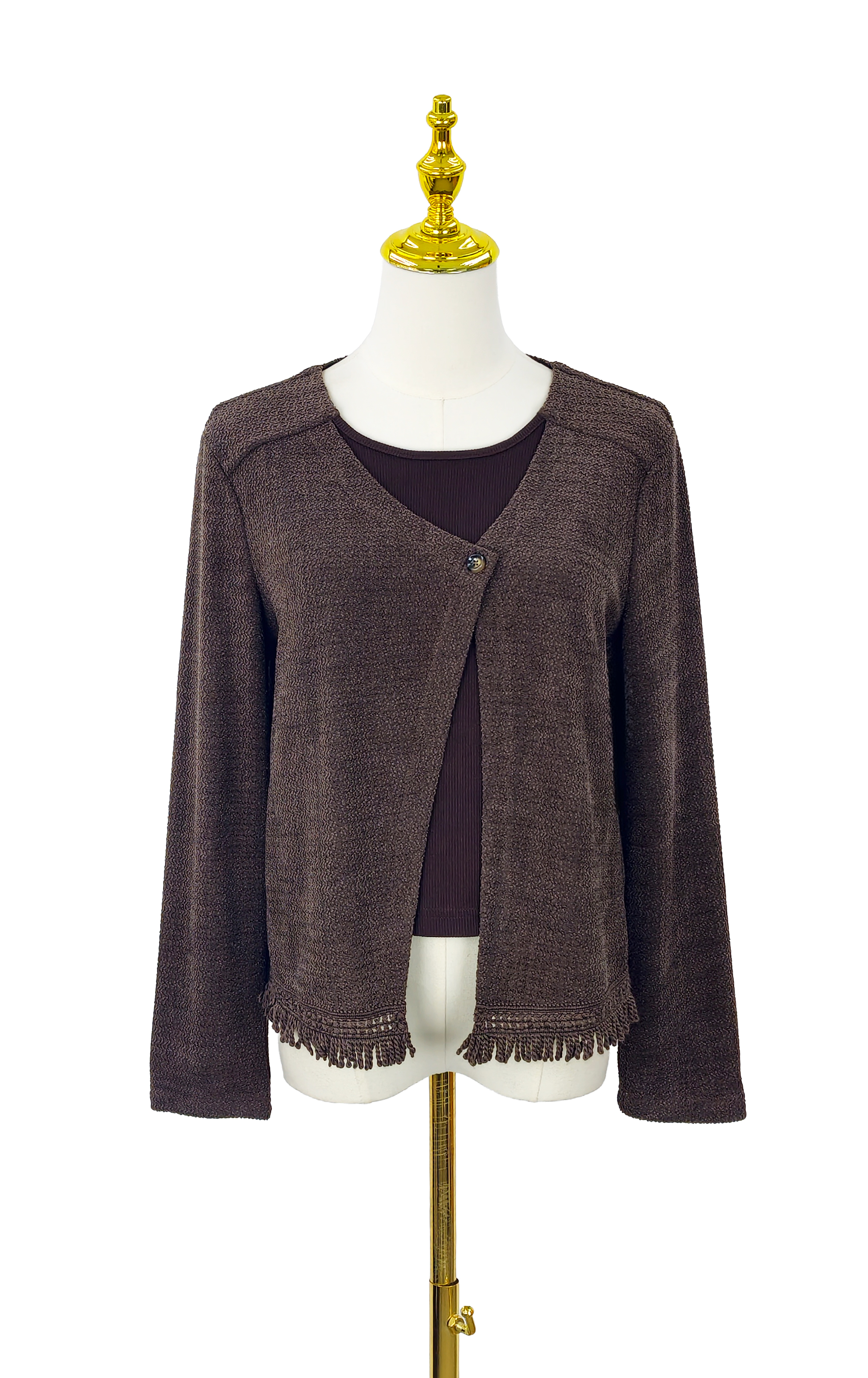 拼布層次針織衫 LT0338