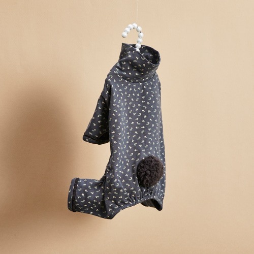 Louisdog 兔兔尾巴連身褲_煙燻小花