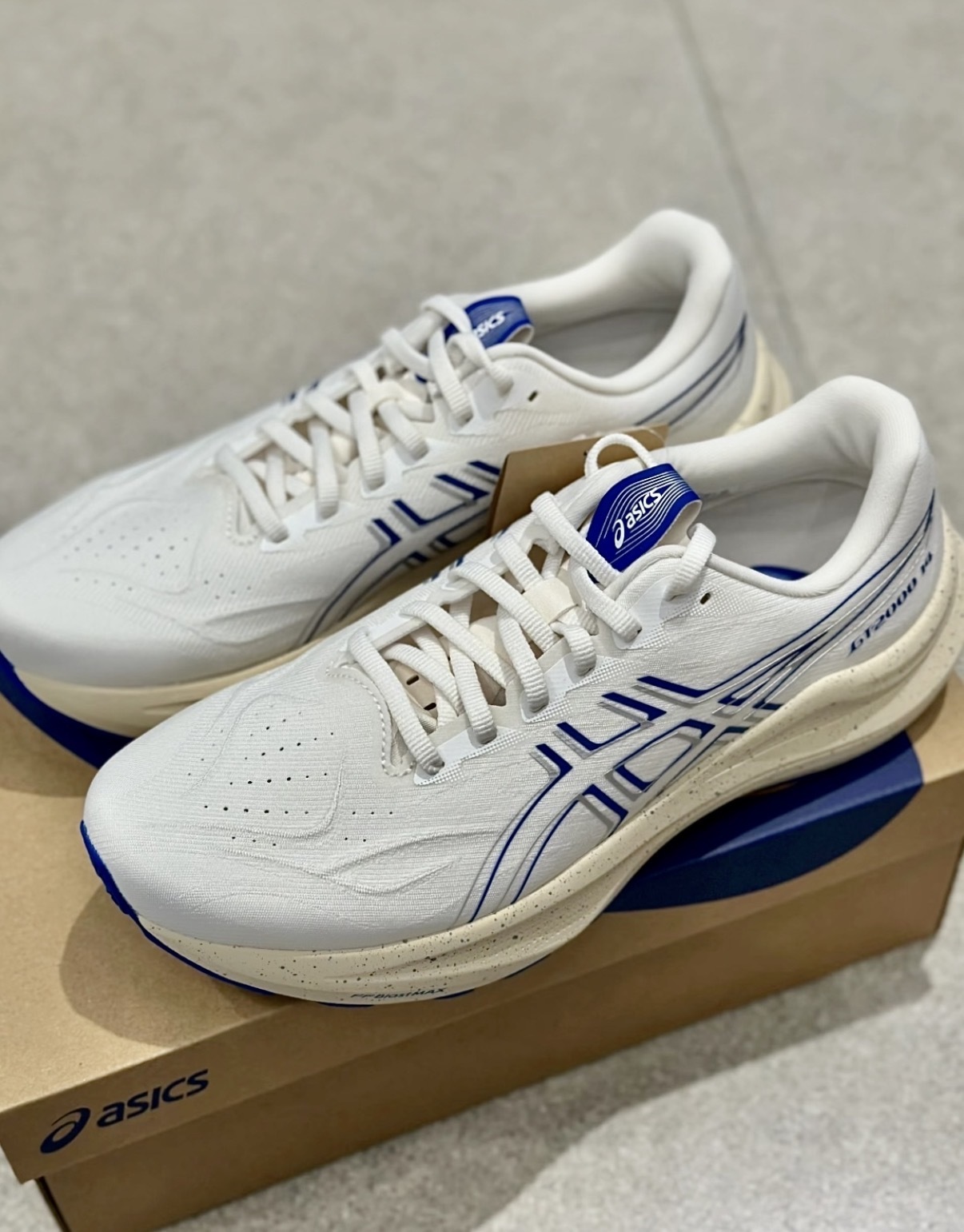 男鞋 ASICS GT-2000 14 白藍 網布 支撐 回彈 緩震 運動 慢跑鞋【1011C191-101】