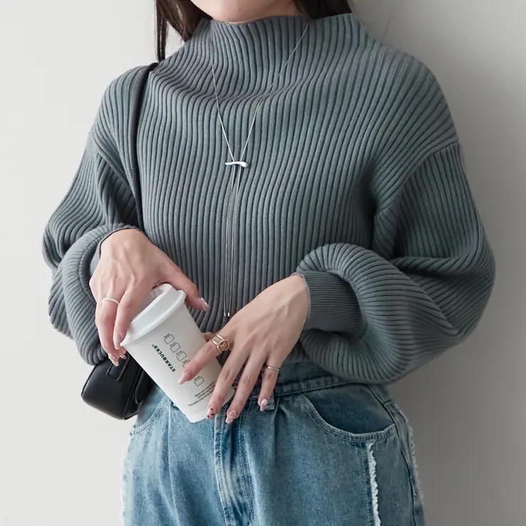 ODO Bottle Neck Pullover