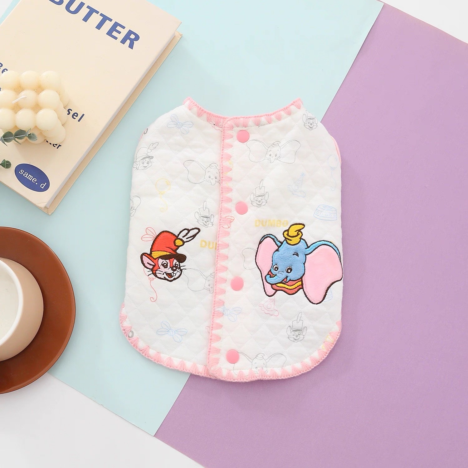 宠物猫狗DUMBO衣服 保暖背心 马甲