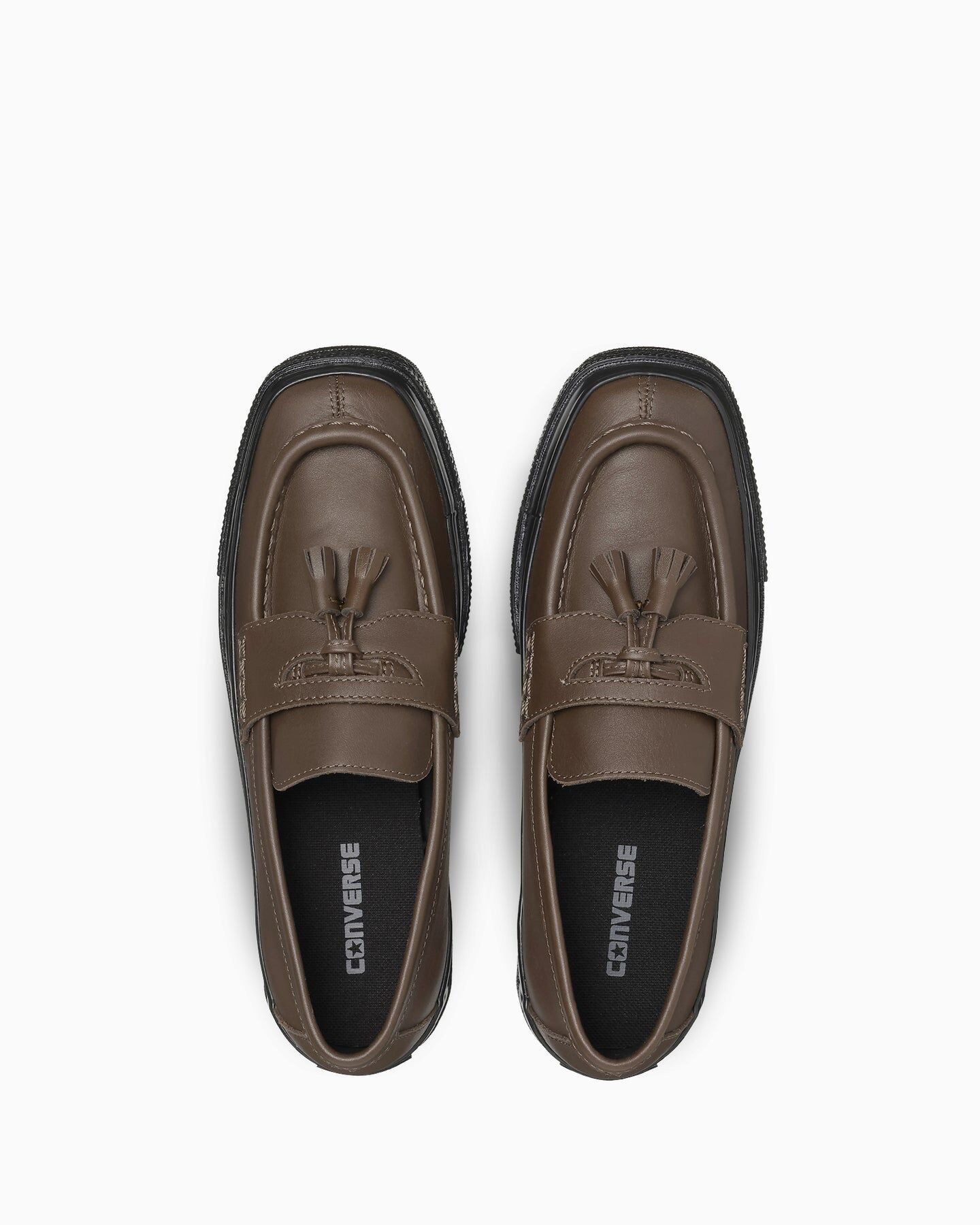 預購┃CONVERSE ALL STAR SQUARETOE SV OX 方頭 皮革 流蘇 樂福鞋 深棕色