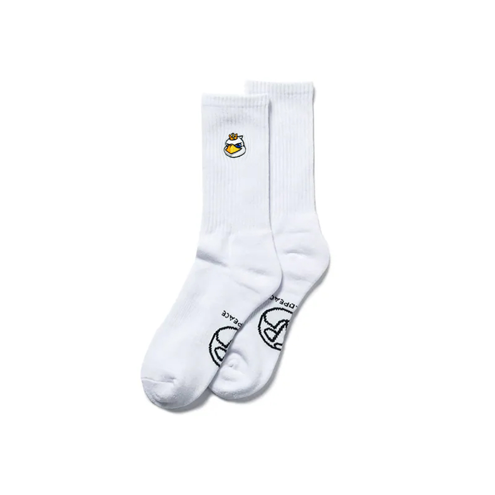 NCCU X WP 政大雄鷹 X 沃皮斯 雄鷹頭 高飛 長襪 白色 襪子 男女款 NCWP-03 [台灣現貨]
