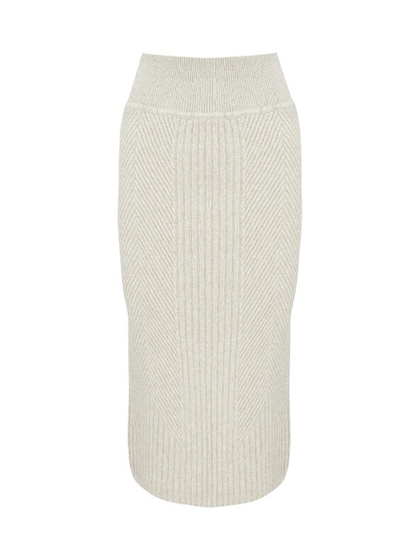 LORENA  羅紋中長半身裙