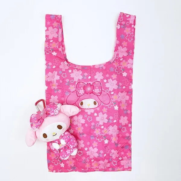Sanrio My Melody Plush Eco Bag Sakura Kimono