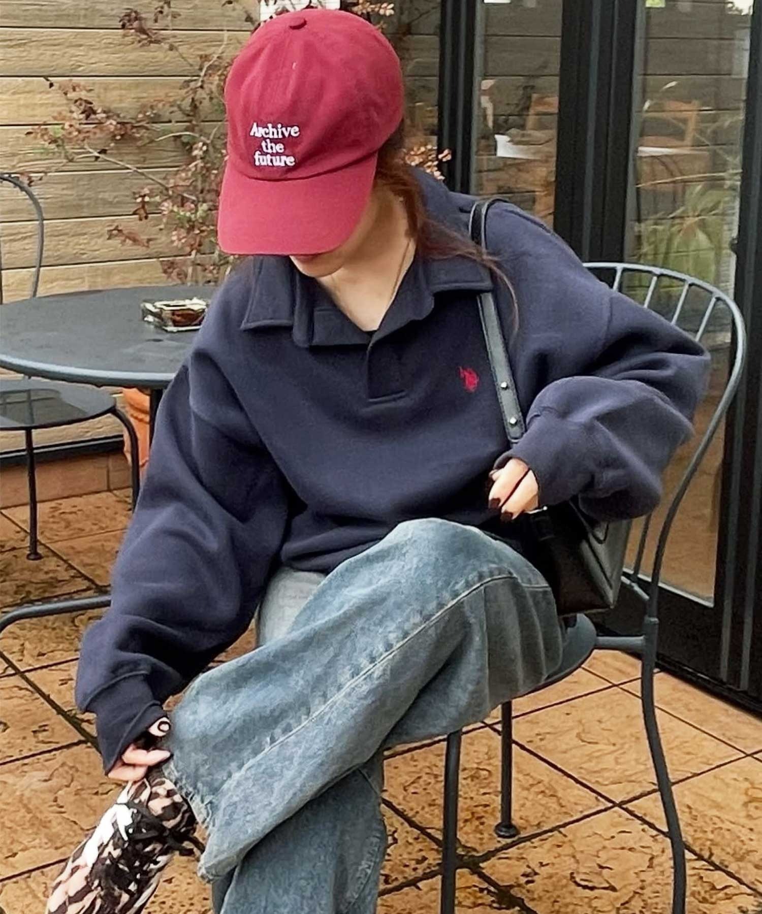 🇯🇵 GeeRA X U.S. POLO ASSN. 翻領 V領 大學T 長袖 內刷毛 抓絨 保暖 / 預購