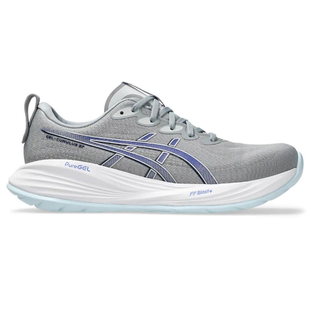 男鞋 ASICS GEL-CUMULUS 27-2E 灰藍 寬楦 拉環 支撐 輕量 緩震 運動 慢跑鞋【1011B981-022】