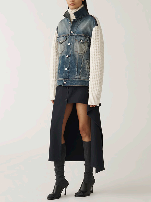 Fabiana Filippi 拼接牛仔外套