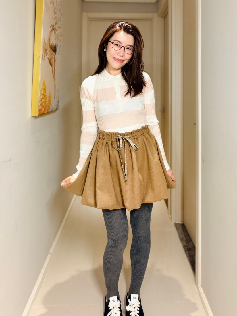 Trixie 綁帶羊毛氣球褲裙 [ 3色 / Free ]