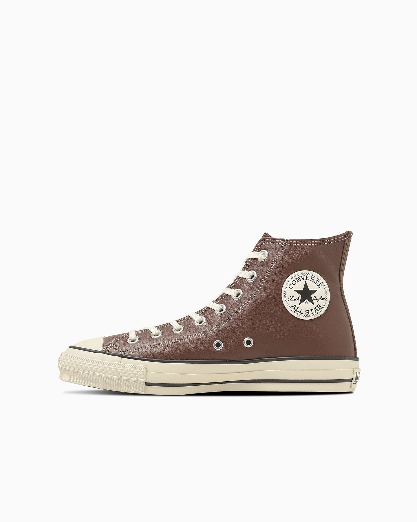 預購┃日本製 CONVERSE LEATHER ALL STAR J HI 真皮 荔枝紋 棕色 高筒鞋