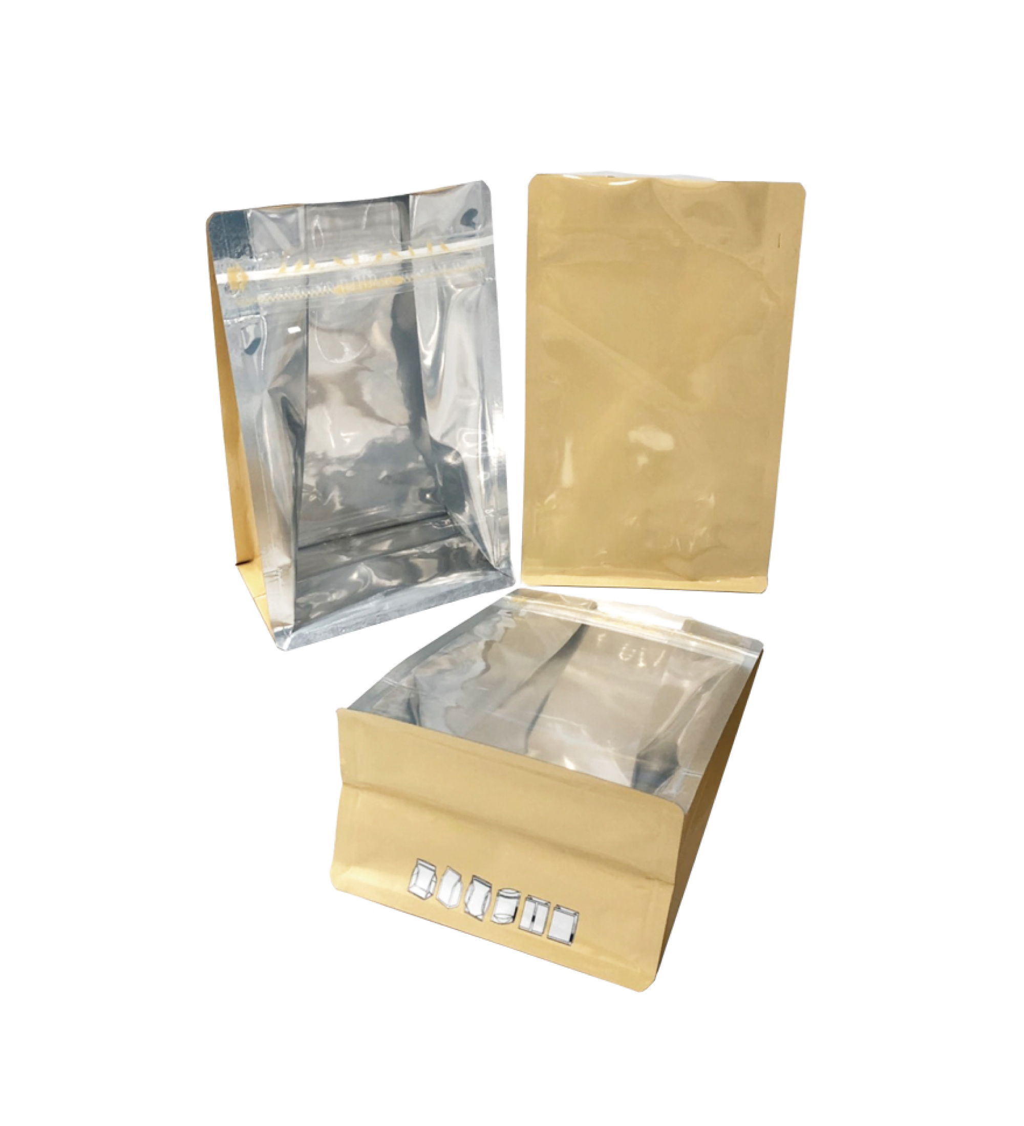 【PET亮面材質】陰陽平底口袋式夾鏈袋(1000袋入）