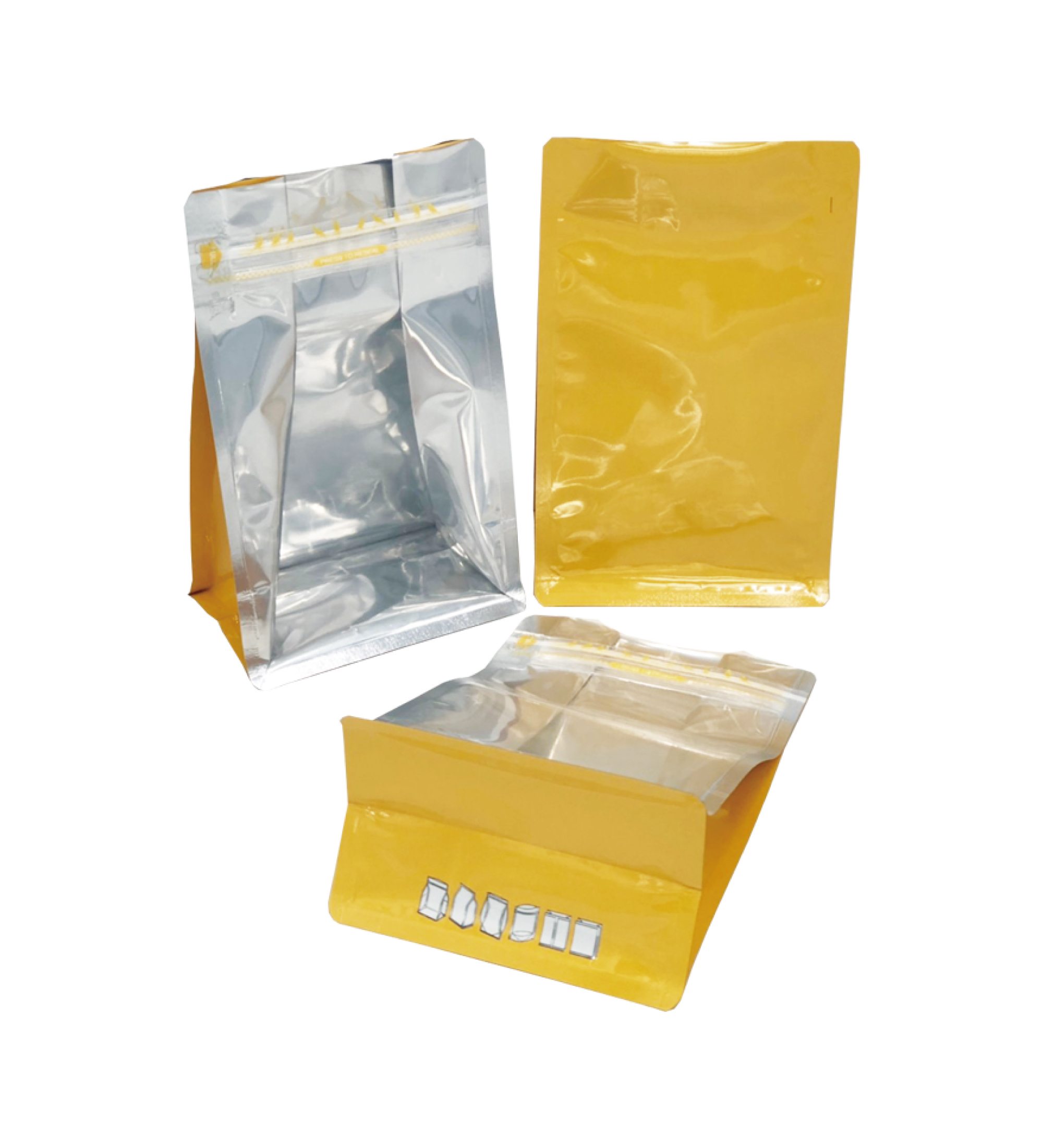 【PET亮面材質】陰陽平底口袋式夾鏈袋(1000袋入）