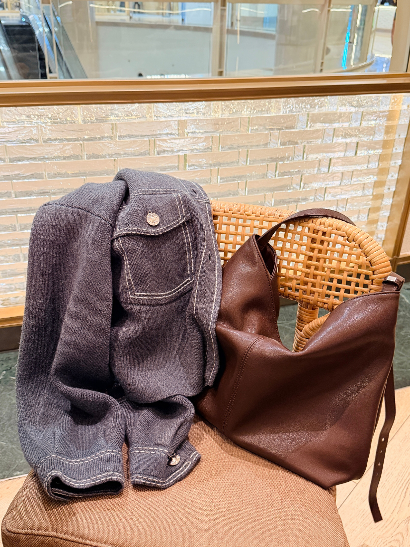 Minerva 牛皮柔質托特包 [ 2色 / Free ]