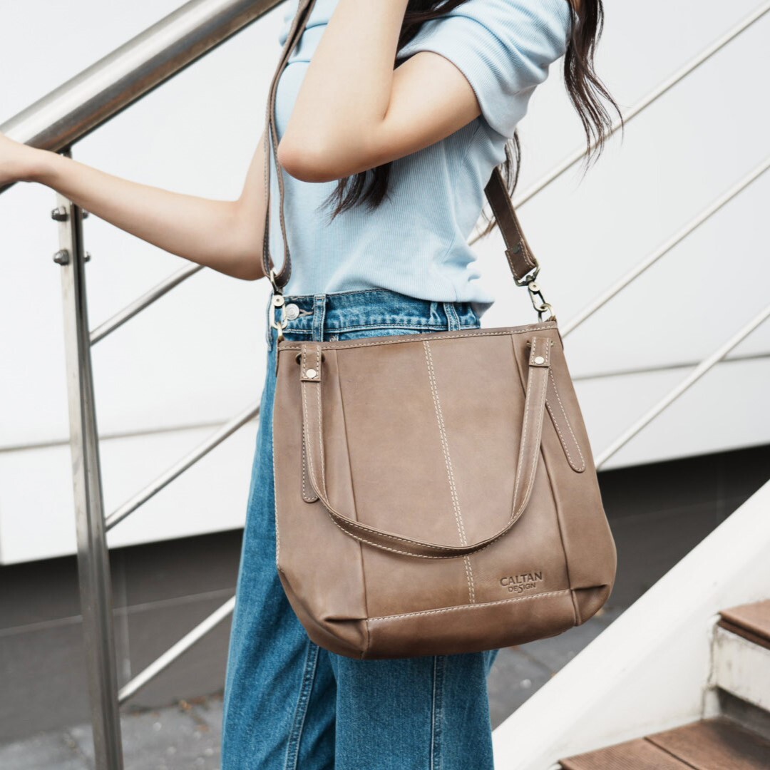 兩用真皮淑女風兩用肩背/斜背包-五色(5316)