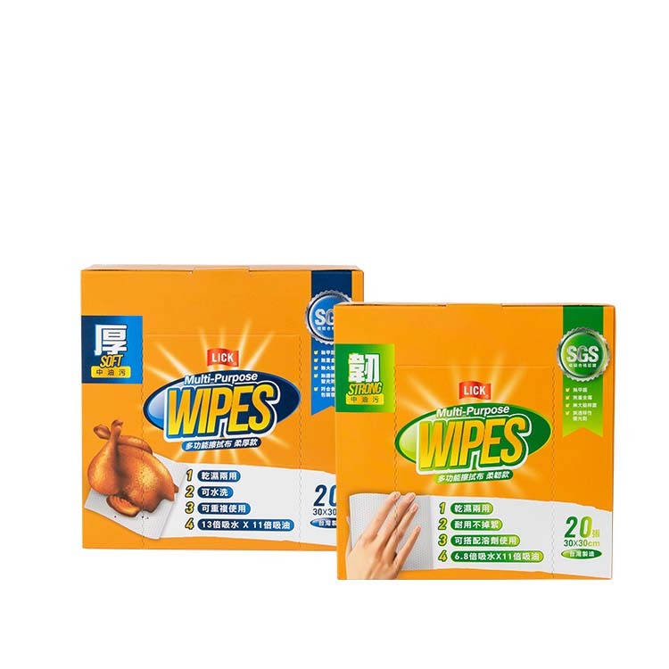 露營擦拭必備-多功能擦拭布體驗盒_力可潔