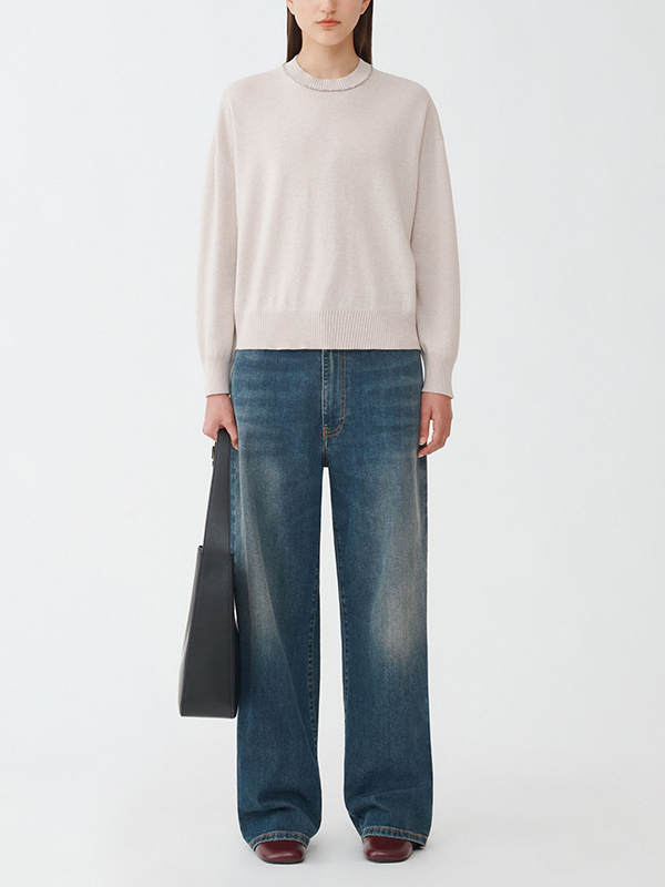 Fabiana Filippi 圓領針織上衣(米灰)